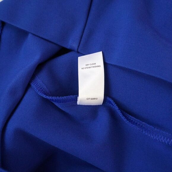 Taylor Siouni And Zar Corp Wowens Dress Size 4 Royal Blue Sleeveless Stretch - Picture 8 of 8